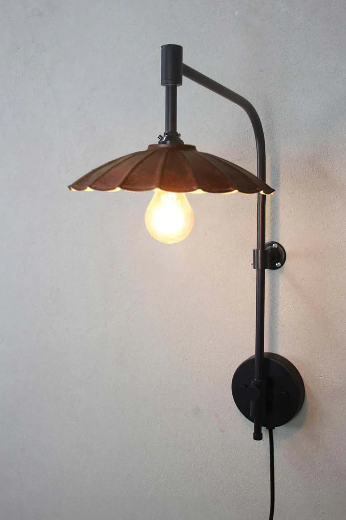 Vintage Umbrella Wall Lamps with Wall Plug - Image 24