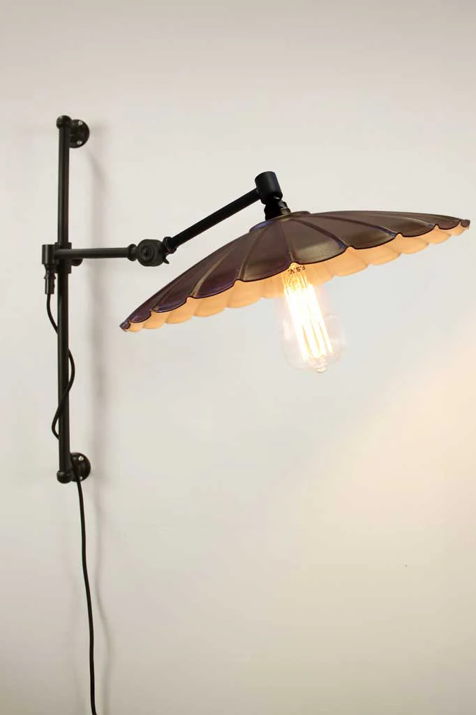 Vintage Umbrella Wall Lamps with Wall Plug - Image 33