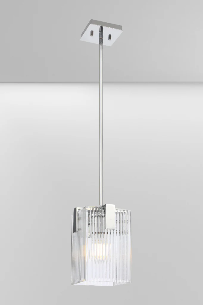 Westhampton Reeded Glass Pendant Light - Image 2