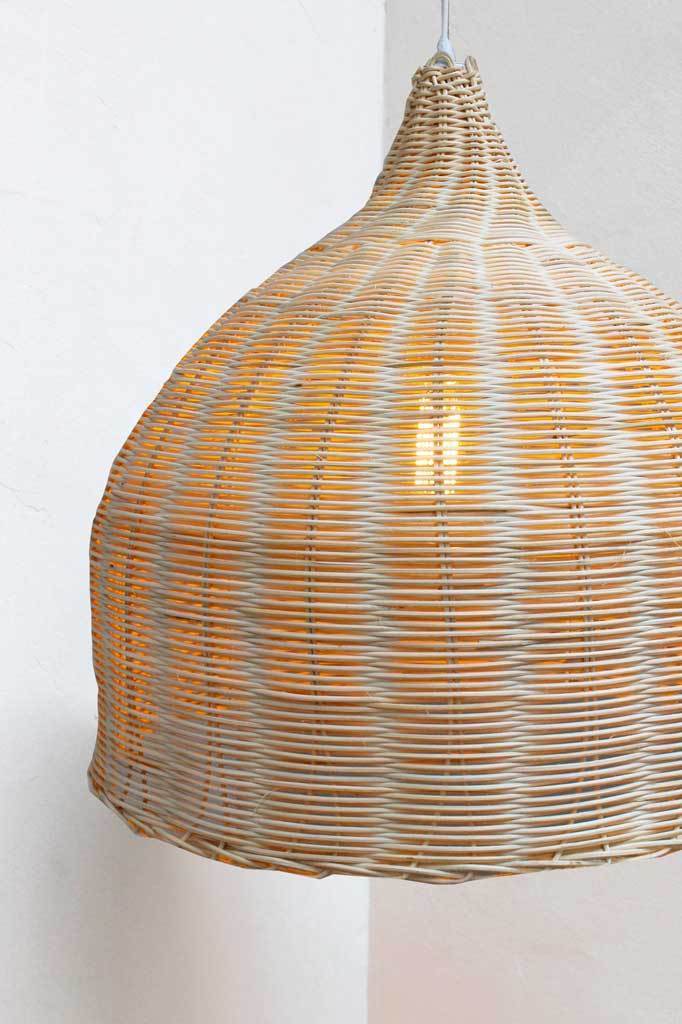 Wicker Ceiling Light - Rattan - Image 3