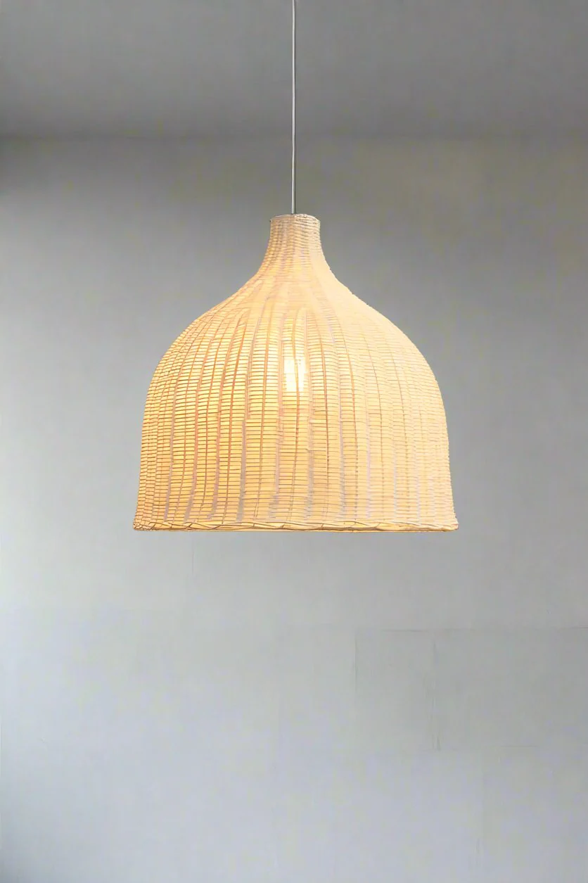 Wicker Ceiling Light - Rattan - Image 6