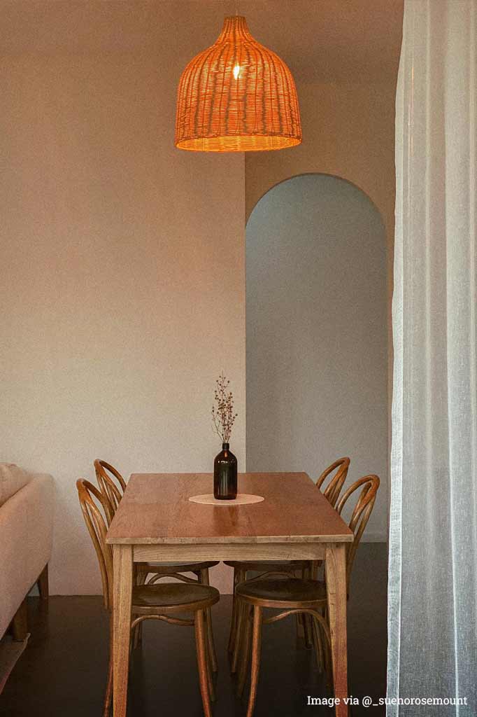 Wicker Ceiling Light - Rattan - Image 8